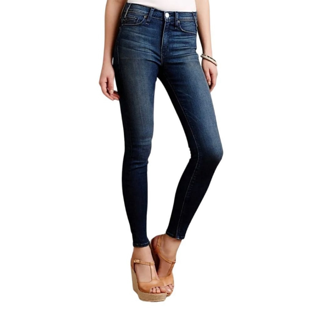 Anthropologie McGuire Newton High-Rise Dark Wash Skinny Jean sz 28 style…